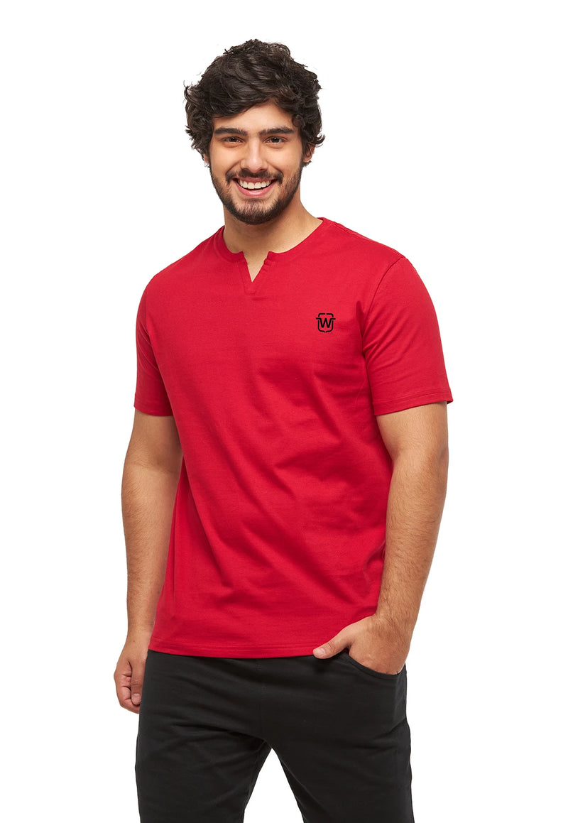 CAMISETA BÁSICA MASCULINA GOLA PORTUGUESA C3 WOOKS