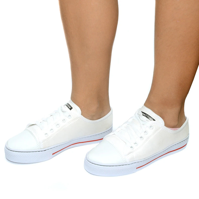 Tênis Feminino Branco Casual Uolk Star Confortável Super Leve Promoção