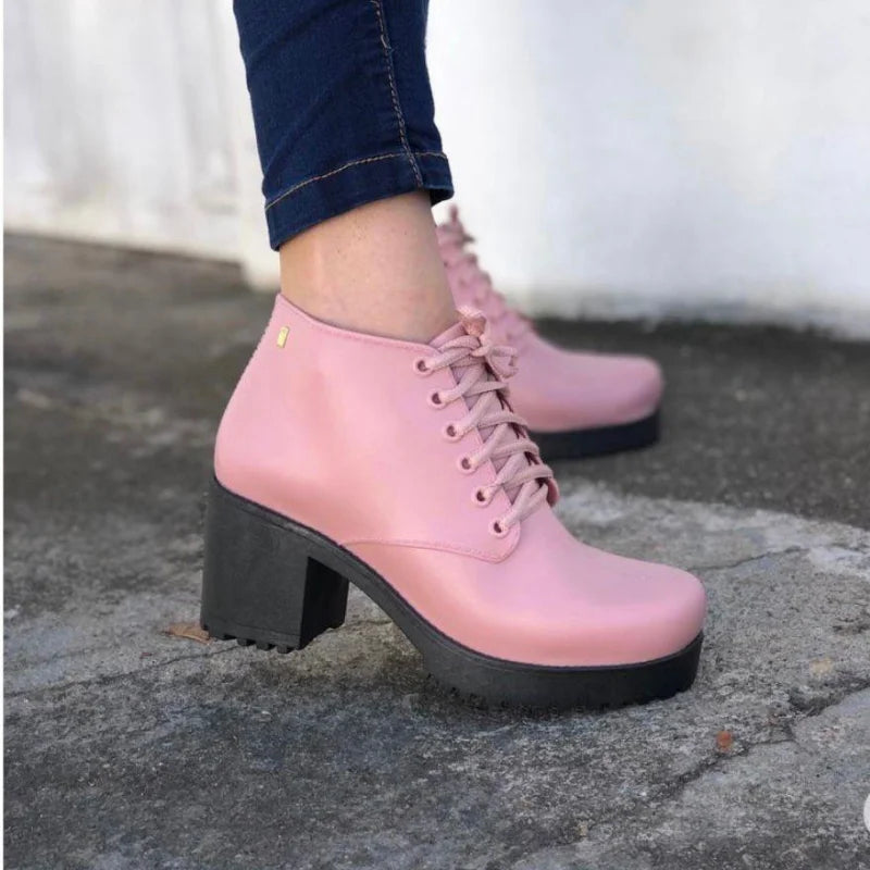 Bota Feminina Stilo Social Preta/Bordo/branca 34 à 39 Oferta Outono