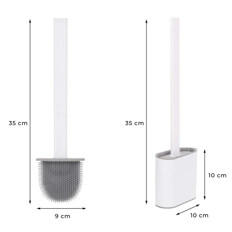 Escova Sanitária Quadrada De Silicone Vaso Sanitário Limpeza