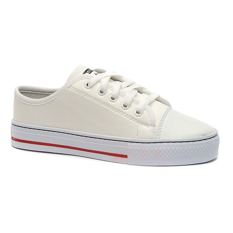 Tênis Feminino Branco Casual Uolk Star Confortável Super Leve Promoção