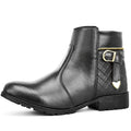 Bota Coturno Casual Cano Curto SF com Zíper Feminino