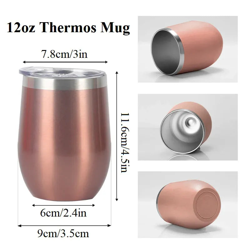 Copo Térmico 350ml Com Tampa Fechada Chimarrão Terere Chá Café Copo Térmico