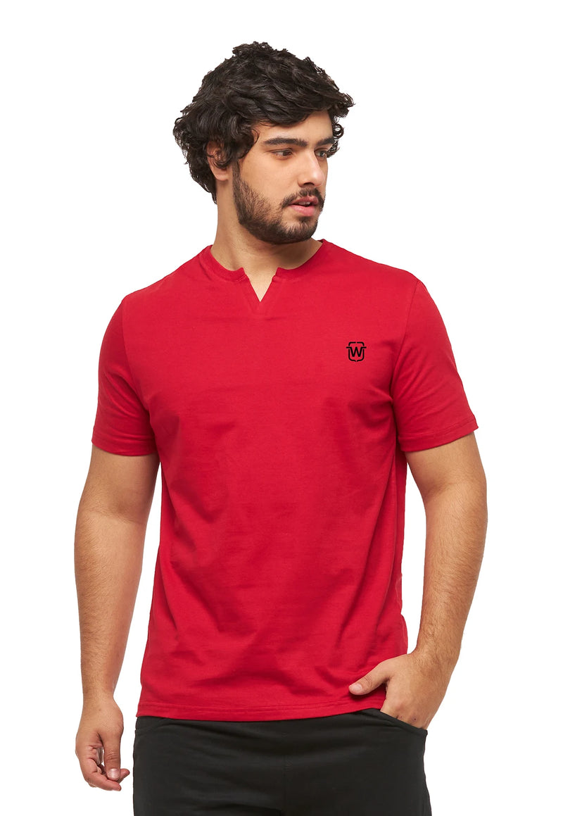 CAMISETA BÁSICA MASCULINA GOLA PORTUGUESA C3 WOOKS