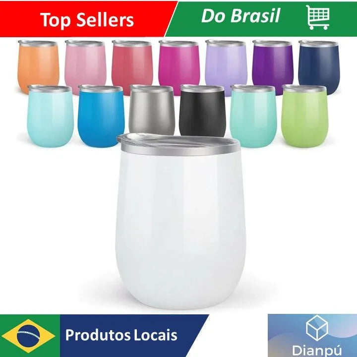 Copo Térmico 350ml Com Tampa Feita