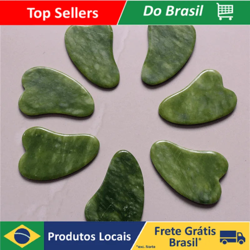 Pedra Gua Sha Formato Coração