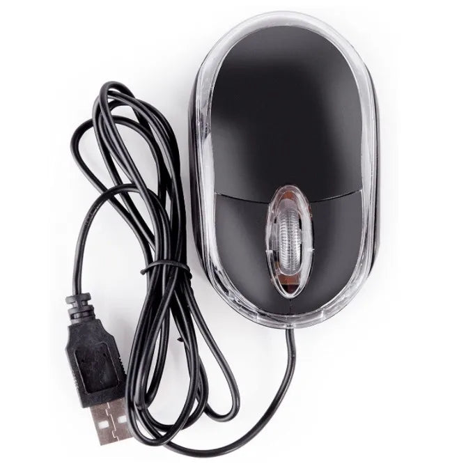 Mouse 800dpi USB com fio para jogos PC, laptop, notebook DVR, NVR