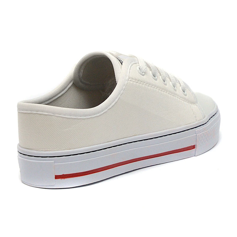 Tênis Feminino Branco Casual Uolk Star Confortável Super Leve Promoção