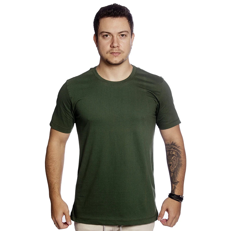 Camiseta Básica 100% Algodão Premium Masculina TM002-V3