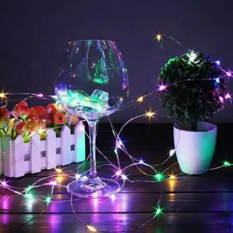 Fio De Fada 2M Com Luzes Led Fada Para Decoração De Casa e Natal Festa