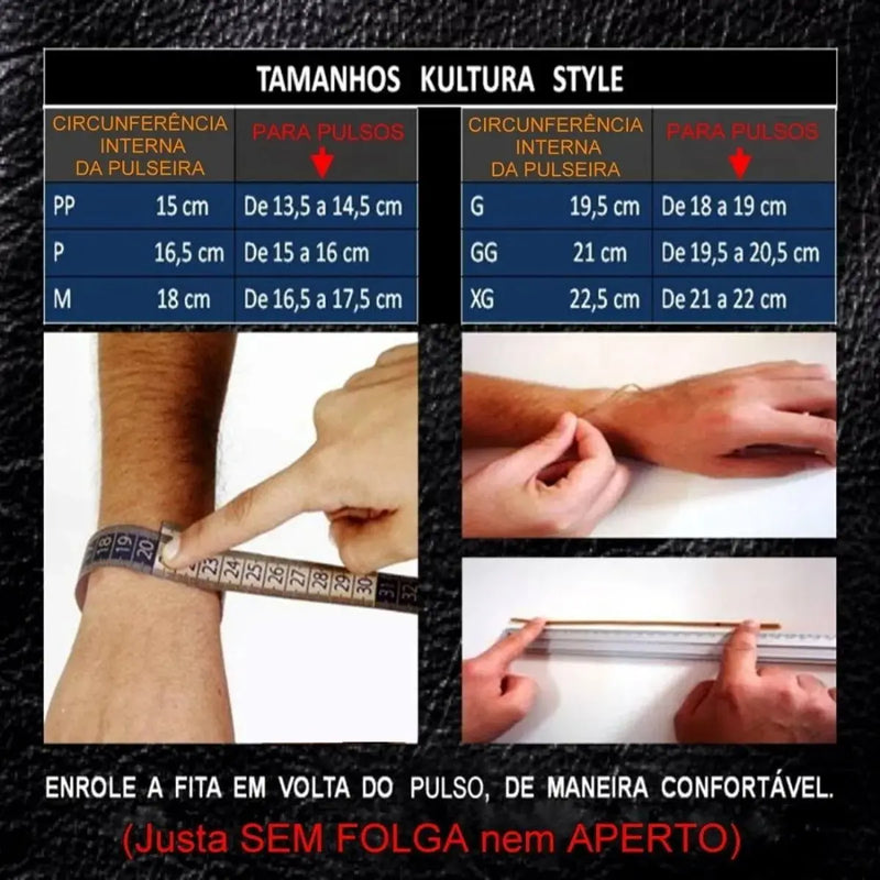 Pulseira Pulseira Preta Aço Inox Masculina Oração Pai Nosso