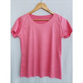 Camiseta camurça feminina gola redonda