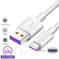 Cabo huawei carregador usb 5a carregador rápido tipo-c