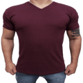 Camiseta Masculina Lisa Gola V Slim Fit