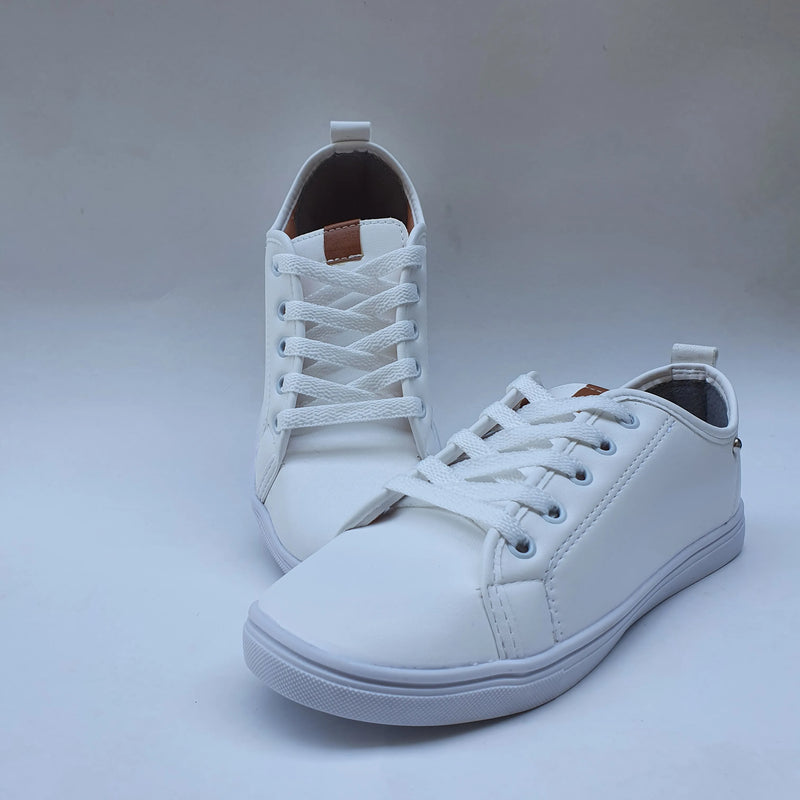 Tênis Feminino Casual Branco Tenis Sapatenis Casual Bella 163