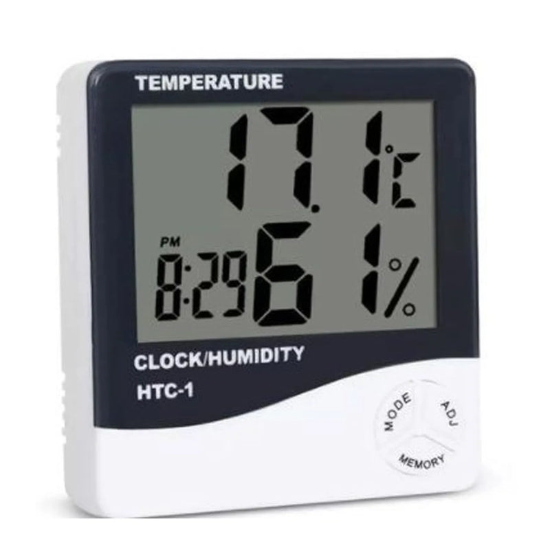 Relógio Medidor De Temperatura Digital Humidade De Mesa Termo-higrômetro Digit