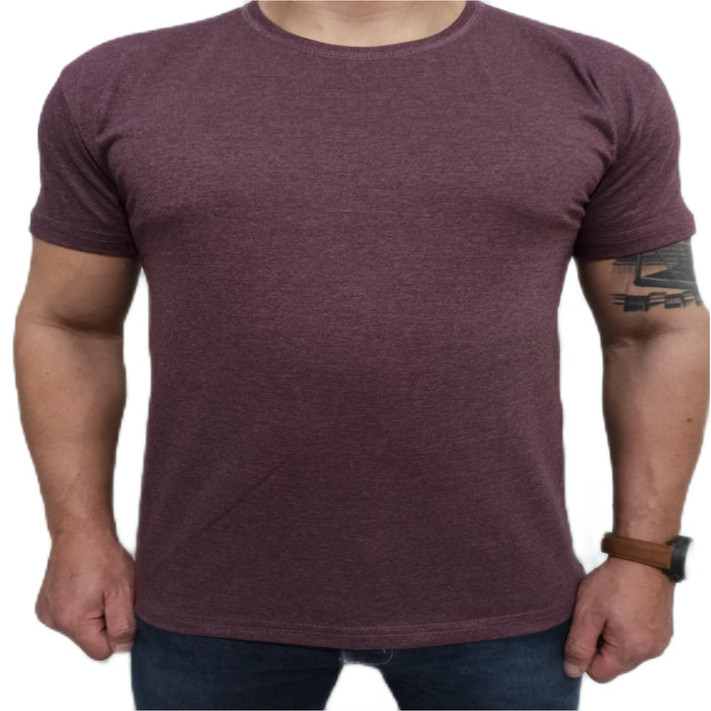 Camiseta Masculina Slim Lisa Algodão Premium