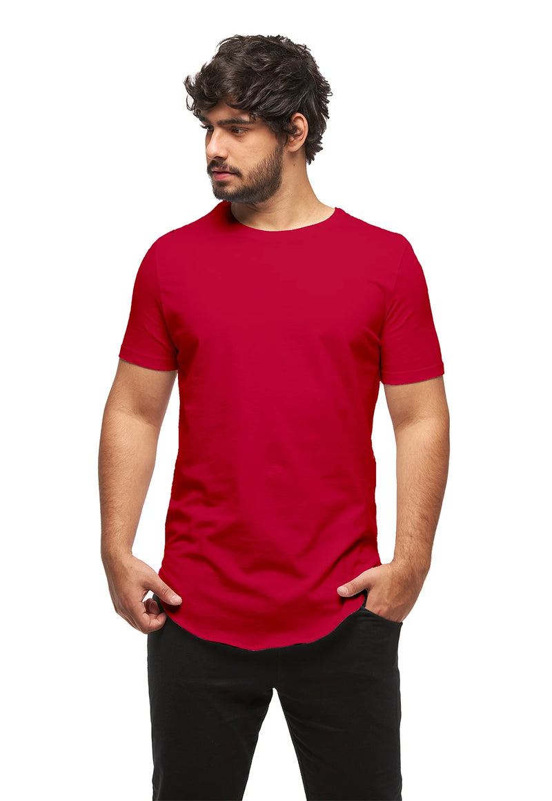 CAMISETA LONGLINE MASCULINO OVERSIZED CAMISA MANGÁ CURTA C1