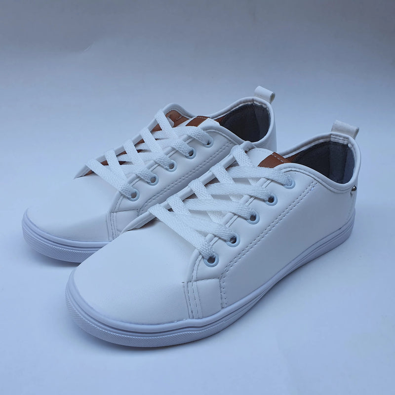 Tênis Feminino Casual Branco Tenis Sapatenis Casual Bella 163