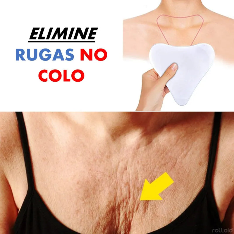 Anti Rugas Para Decote Colo Silicone Adesivo Pad Estimula Colágeno Natural para