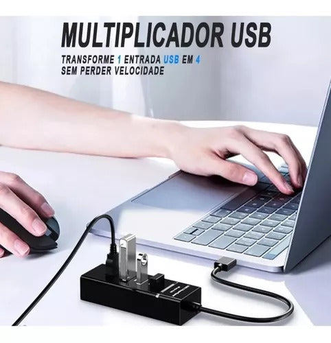 HUB 4 PORTAS USB 3.0 COM LED INDICADOR UH30A (3102)