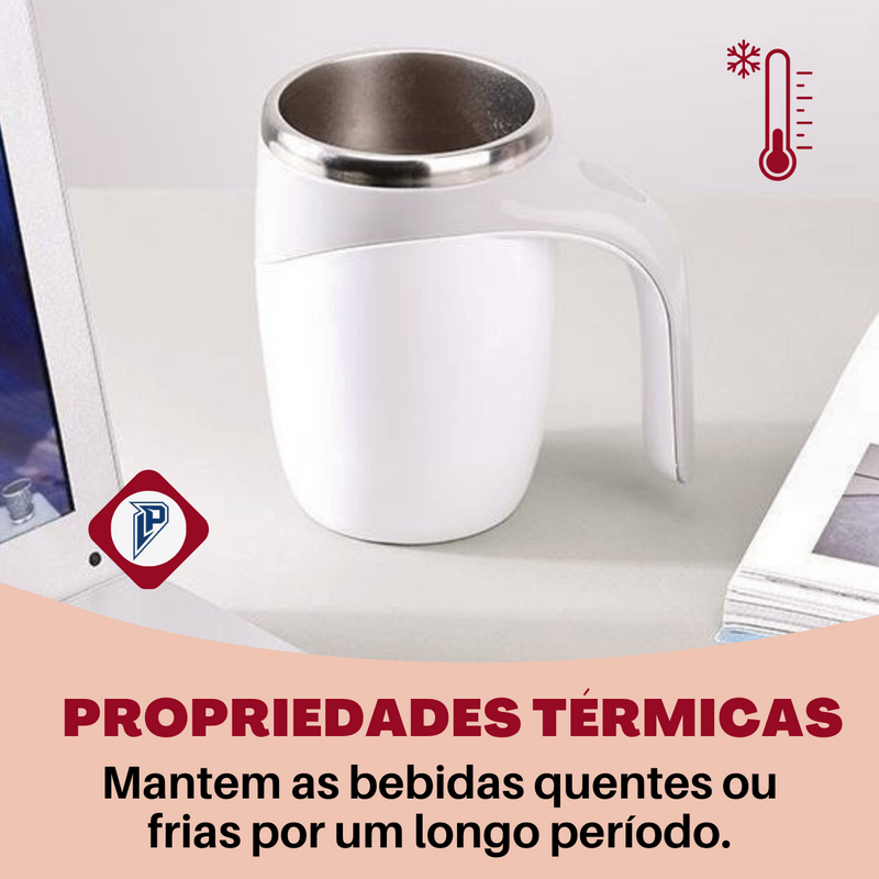 Caneca Magnética Cup Mixer Térmica Copo Automático Portátil (CUPMIX02)