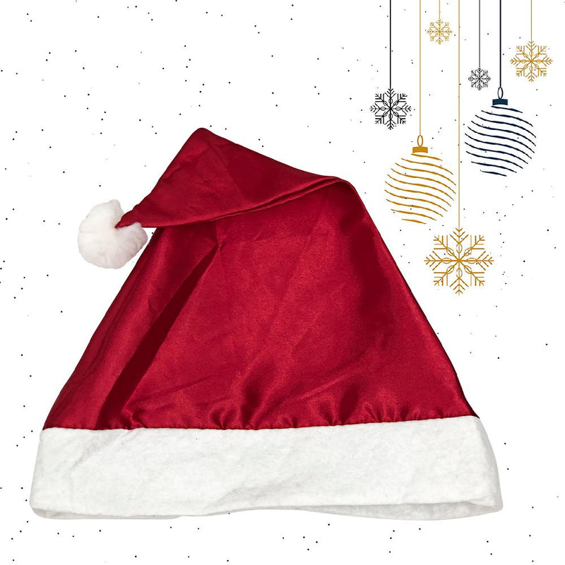 Gorro Touca De Papai Noel Linha Luxo Cetim (NTG1007)