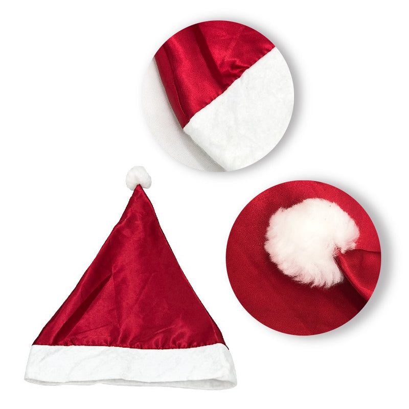 Gorro Touca De Papai Noel Linha Luxo Cetim (NTG1007)