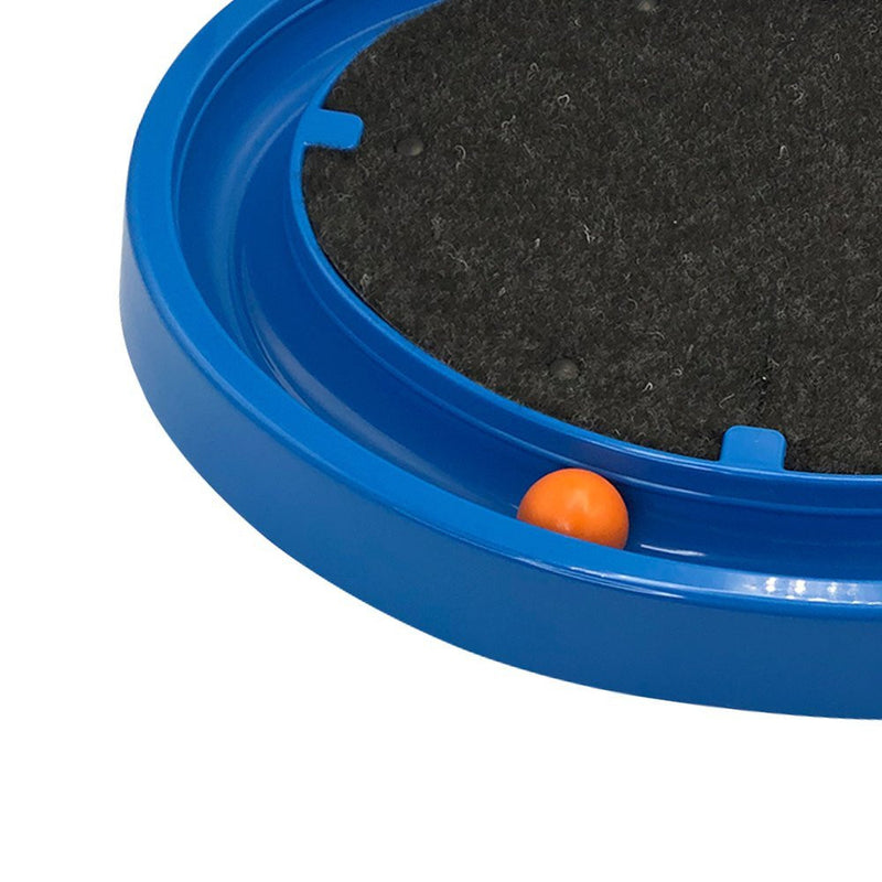 Arranhador para Gatos com Bolinha Interativa Antistress - Azul (0829)