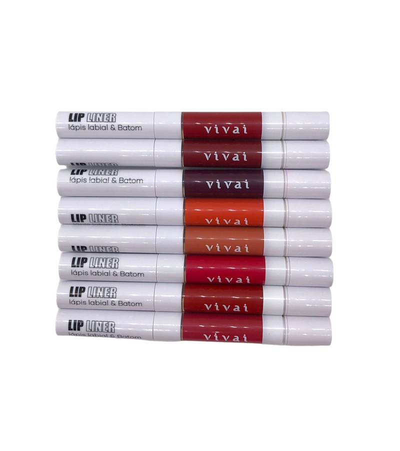 Delineador Labial Lápis Labial e Batom Vivai (55599)