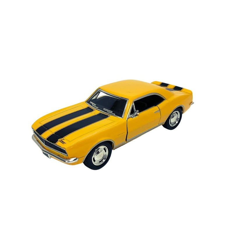 Miniatura Colecionável Chevrolet Camaro Z-28 1967 Amarelo 1/37 Kinsmart (4387)