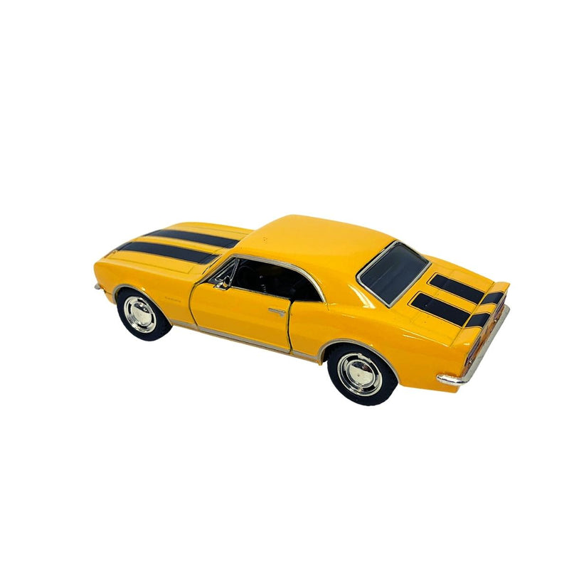 Miniatura Colecionável Chevrolet Camaro Z-28 1967 Amarelo 1/37 Kinsmart (4387)