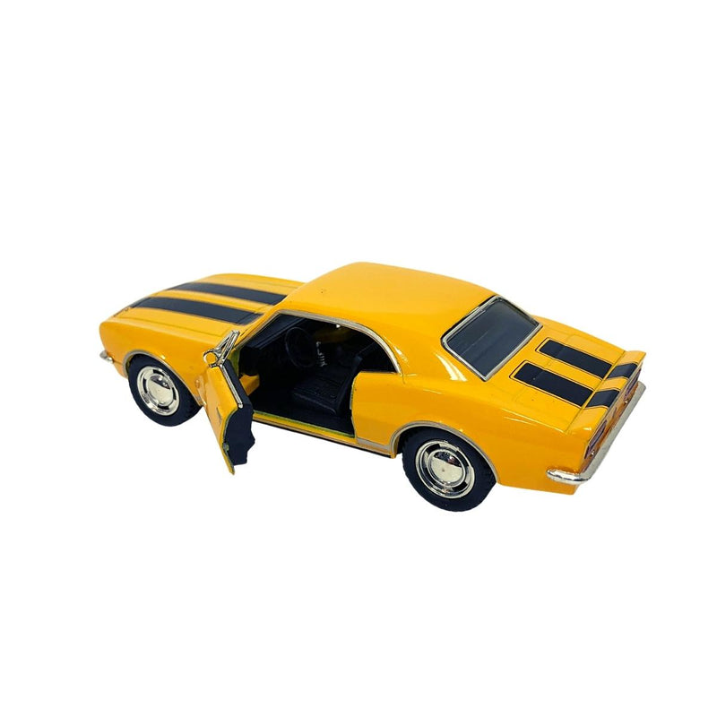 Miniatura Colecionável Chevrolet Camaro Z-28 1967 Amarelo 1/37 Kinsmart (4387)