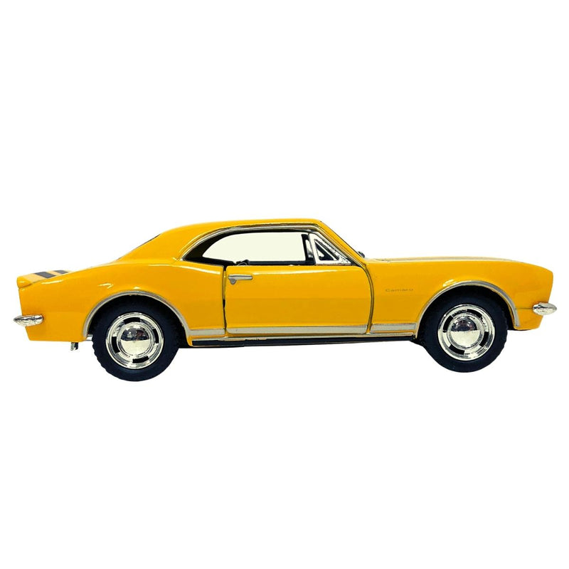 Miniatura Colecionável Chevrolet Camaro Z-28 1967 Amarelo 1/37 Kinsmart (4387)