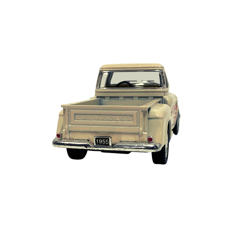 Miniatura Colecionável Chevy 3100 Stepside Pick-Up 1955 Bege Flame 1/32 Kinsmar