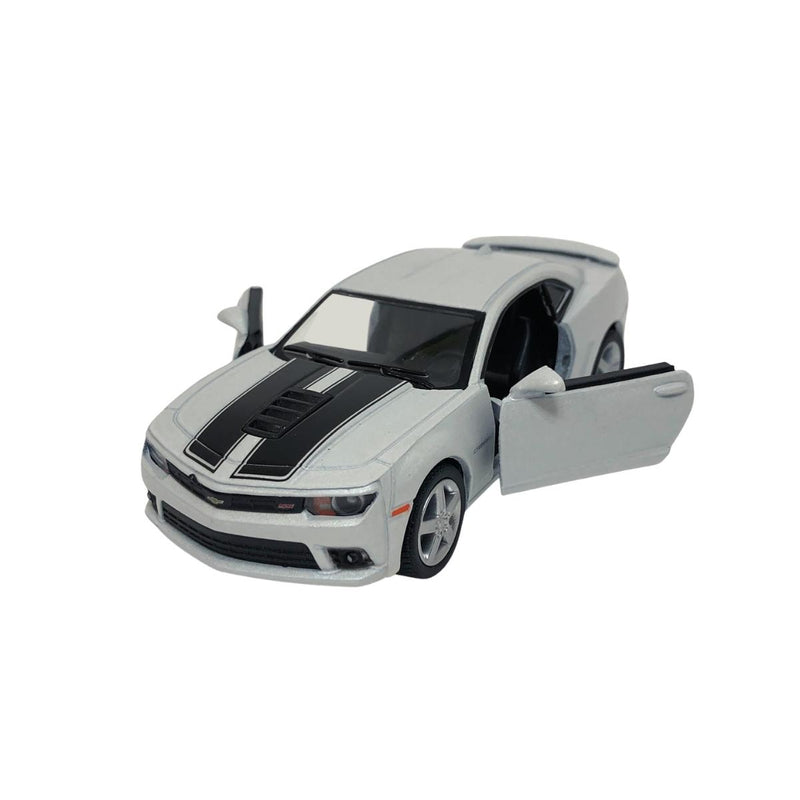 Miniatura Colecionável Chevrolet Camaro 2014 Branco 1/38 Kinsmart (4319)