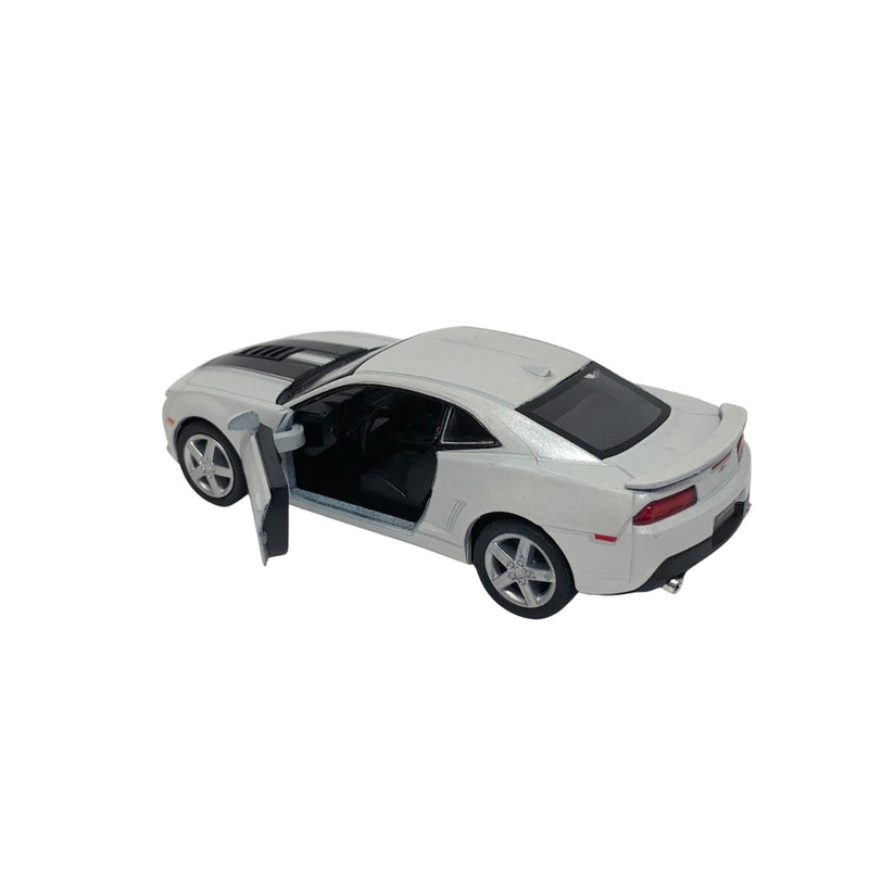 Miniatura Colecionável Chevrolet Camaro 2014 Branco 1/38 Kinsmart (4319)