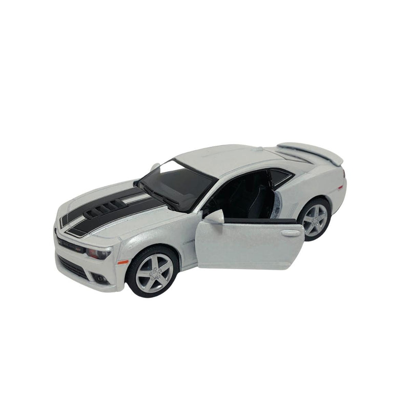 Miniatura Colecionável Chevrolet Camaro 2014 Branco 1/38 Kinsmart (4319)