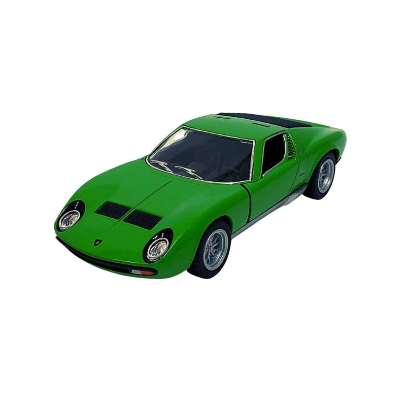 Miniatura Colecionável Lamborghini Miura P400 SV 1971 Verde 1/34 Kinsmart (4301