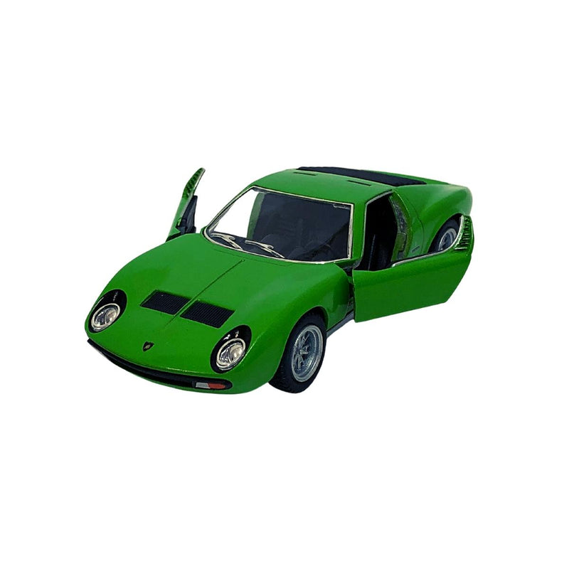 Miniatura Colecionável Lamborghini Miura P400 SV 1971 Verde 1/34 Kinsmart (4301