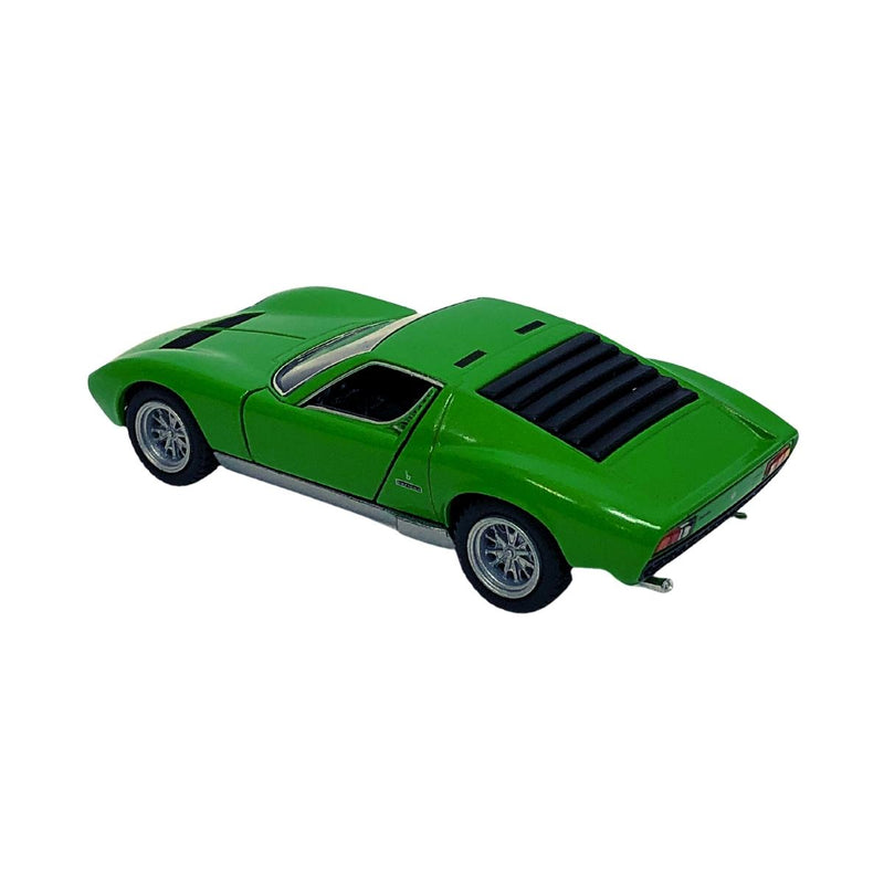 Miniatura Colecionável Lamborghini Miura P400 SV 1971 Verde 1/34 Kinsmart (4301