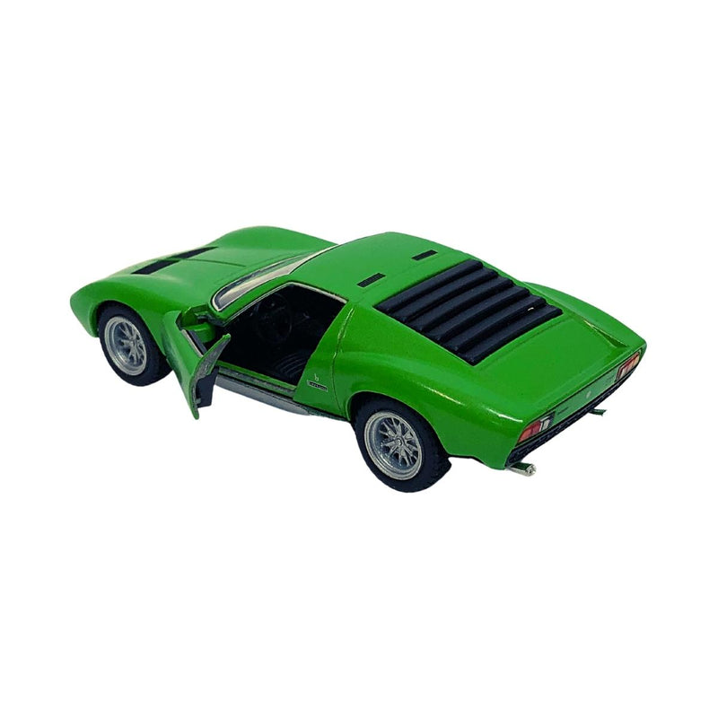 Miniatura Colecionável Lamborghini Miura P400 SV 1971 Verde 1/34 Kinsmart (4301