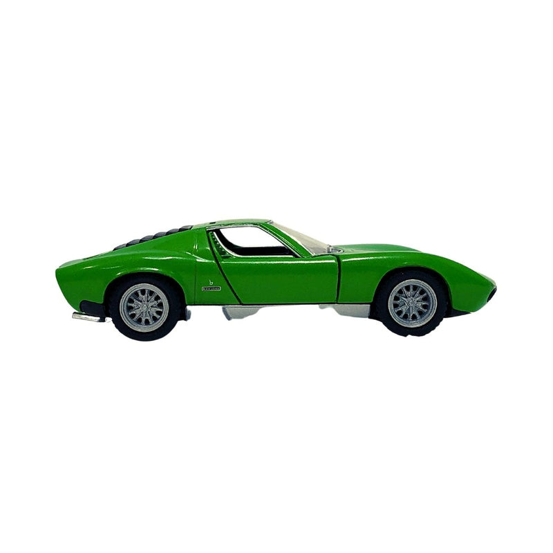 Miniatura Colecionável Lamborghini Miura P400 SV 1971 Verde 1/34 Kinsmart (4301