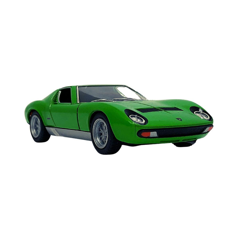 Miniatura Colecionável Lamborghini Miura P400 SV 1971 Verde 1/34 Kinsmart (4301