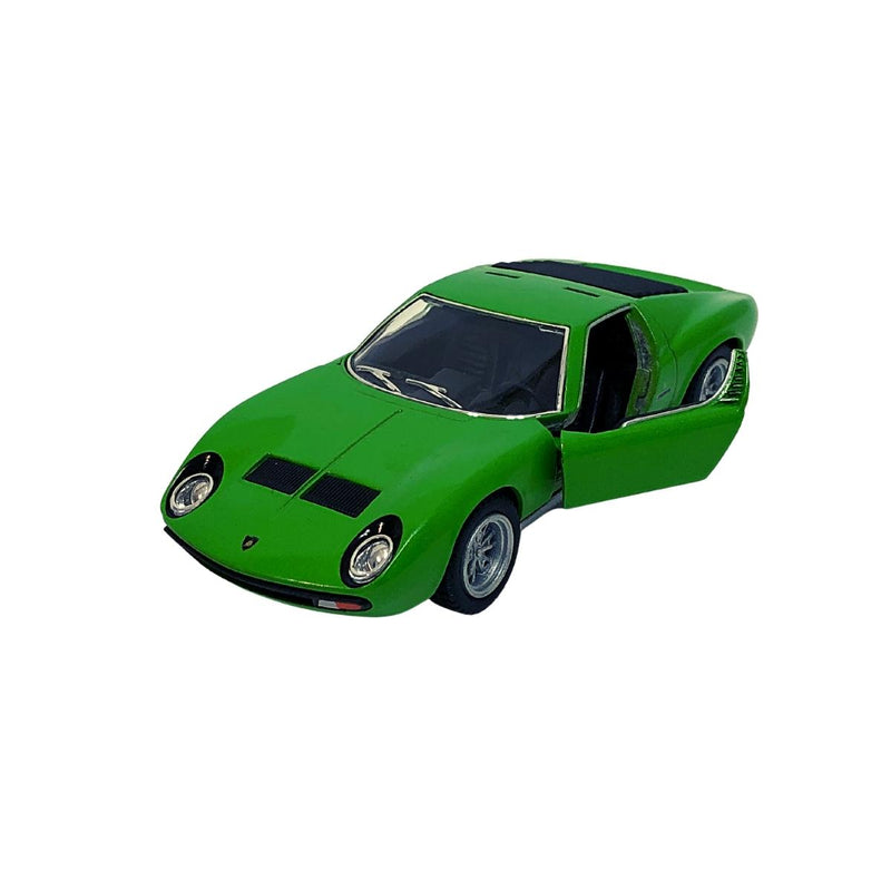 Miniatura Colecionável Lamborghini Miura P400 SV 1971 Verde 1/34 Kinsmart (4301