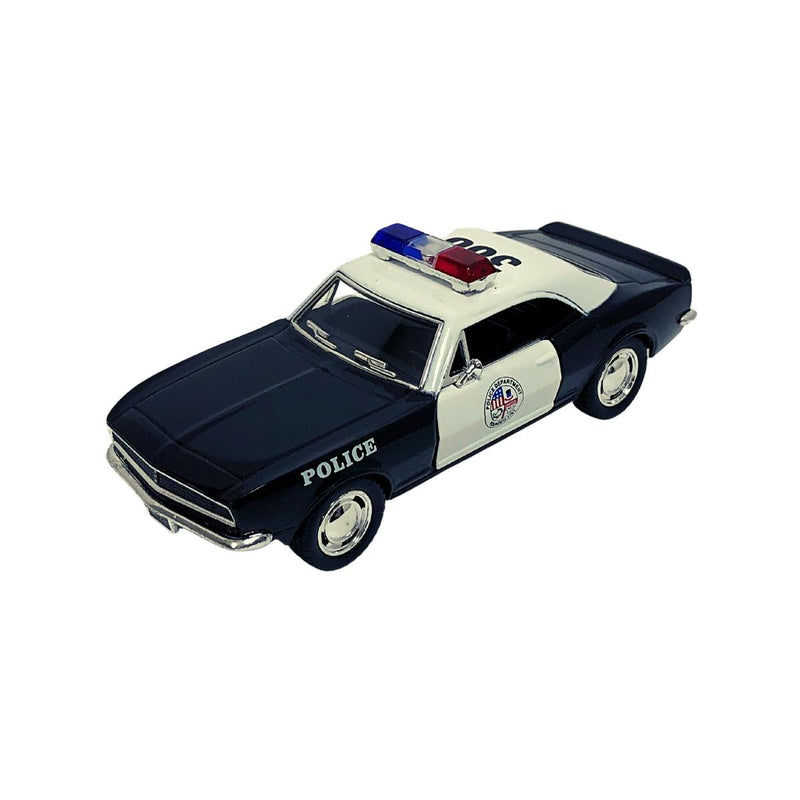 Miniatura Colecionável Chevrolet Camaro Z-28 1967 Polícia 1/37 Kinsmart (4389)