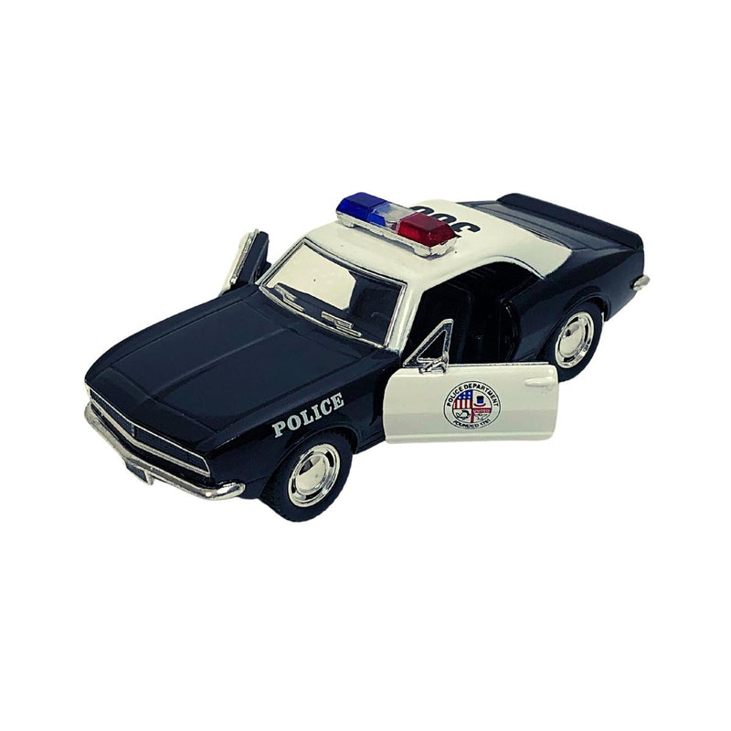 Miniatura Colecionável Chevrolet Camaro Z-28 1967 Polícia 1/37 Kinsmart (4389)