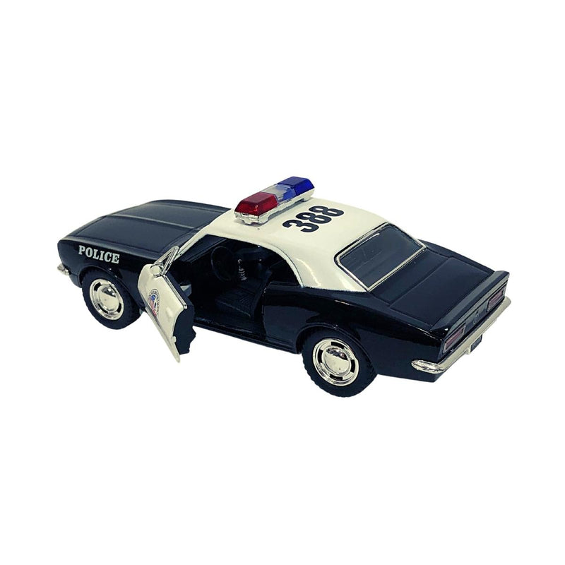 Miniatura Colecionável Chevrolet Camaro Z-28 1967 Polícia 1/37 Kinsmart (4389)