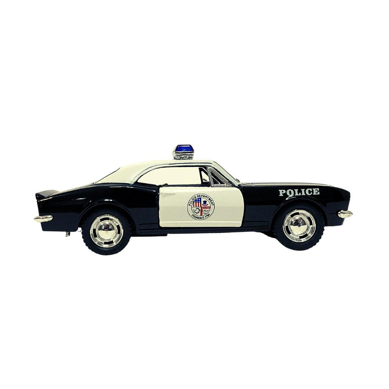 Miniatura Colecionável Chevrolet Camaro Z-28 1967 Polícia 1/37 Kinsmart (4389)