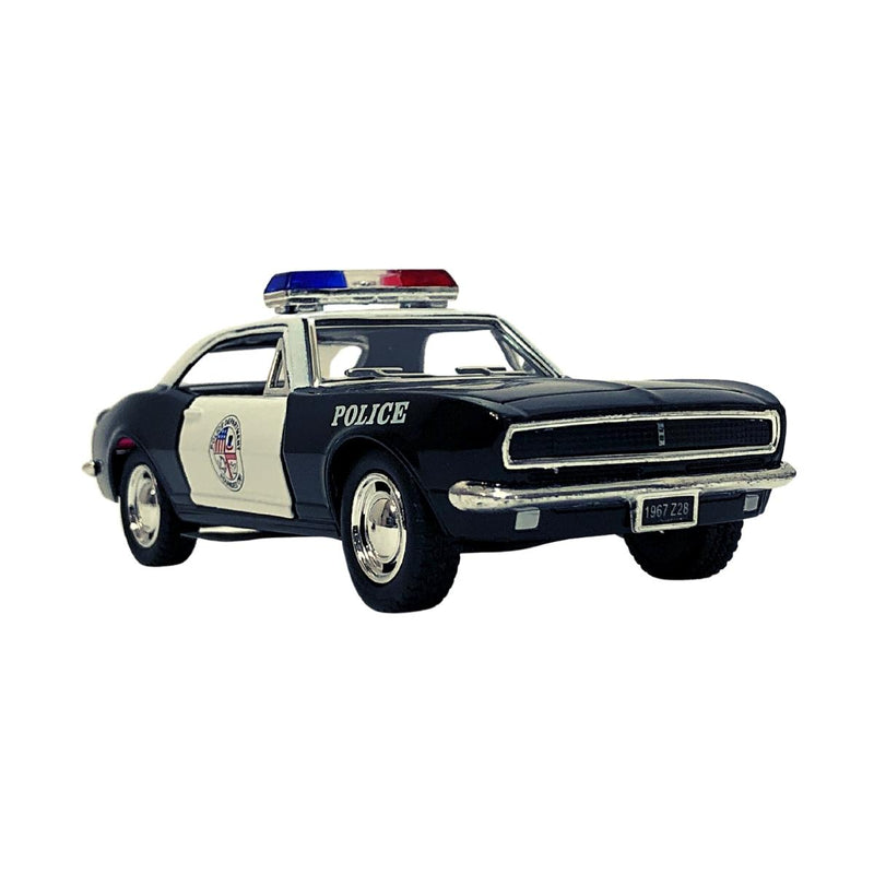 Miniatura Colecionável Chevrolet Camaro Z-28 1967 Polícia 1/37 Kinsmart (4389)